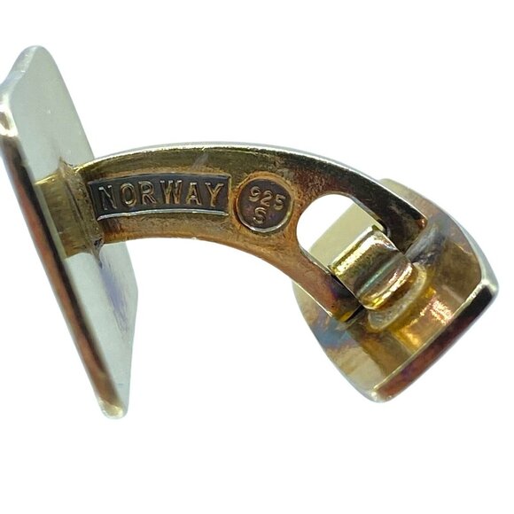 David Anderson Sterling Silver Four Seasons Autumn Enameled Cufflinks Norway - Picture 6 of 10